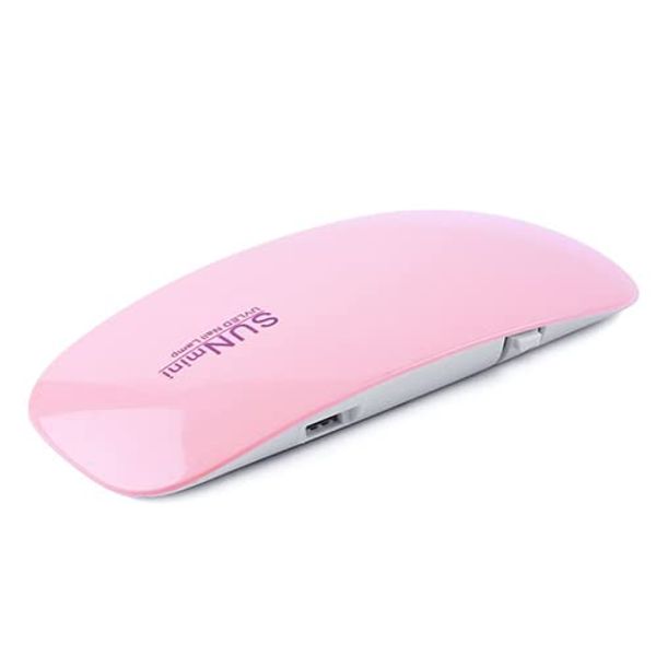 Nail Light, Gel Nail Light, Resin Curing, LED, Mini, Compact, Thin, Lightweight, Powerful, Curing, Pink