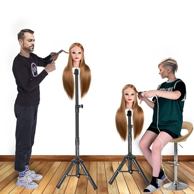 Heavy Duty Wig Stand Tripod - 55 Inch Mannequin Head Stand Wig Stand Tripod