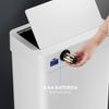 18.5 Gal Motion Sensor Kitchen Trash Can Stainless Steel Touchless Garbage Bin