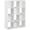 12-Cube Storage Shelf Organizer Bookshelf Bookcase Open Standing Book Shelving 