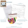 Trimits Embroidery Kit - Tablecloth - Includes Printed Fabric, Threads, Needle & Instructions, 80 x 80cm, Daisy Chain