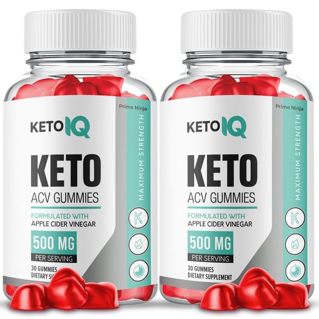 KetoIQ Keto ACV Gummies, Keto IQ Gummies Maximum Strength Official ( 2 Pack )