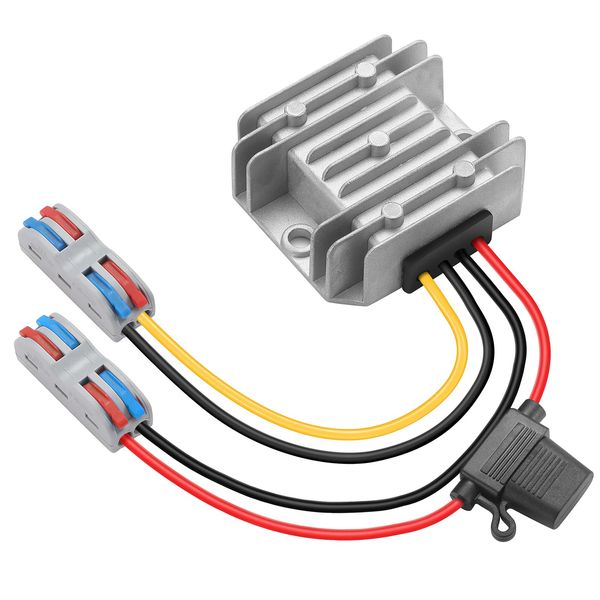 MZHOU DC 12V auf 24V Spannungswandler,DC 10V 18V 22V zu 24V 3A 72W Booster,DC 12V Boost Wandler 24V Power Konventer,12V Gleichrichter mit Anschlussklemmen.