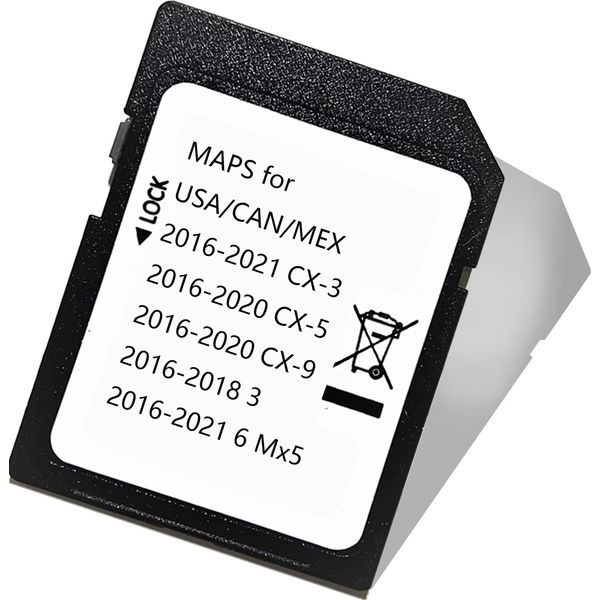 Latest Navigation SD Card, Compatible with:(2016-21)-Cx3. (2016-20)-Cx5. (2016-20)-Cx9. (2016-22)-Mx5. (2016-18)-3. (2016-22)-6