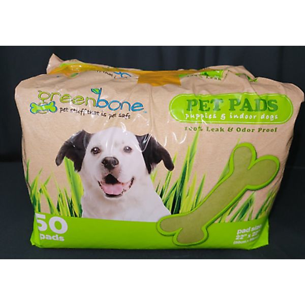 Greenbone  49 Count Bio Pet Training Pads For Puppies & Indoor Dogs