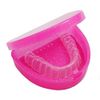 Slim Orthodontic Dental Case - Colour & Glitter Choices for Retainers, Bleaching Trays, Dentures & More (Glitter Pink)