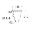 SANEI 50 H6521 Sink Drain Valve for Double Layer Sinks