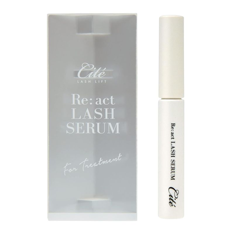 [Cite] React Trash Serum, Hydrates and Nutrition Eyelashes, Damage Repair Treatment after Lash Lift, 0.2 fl oz (5.5 ml), Eyelash Serum, Eyelash Coating