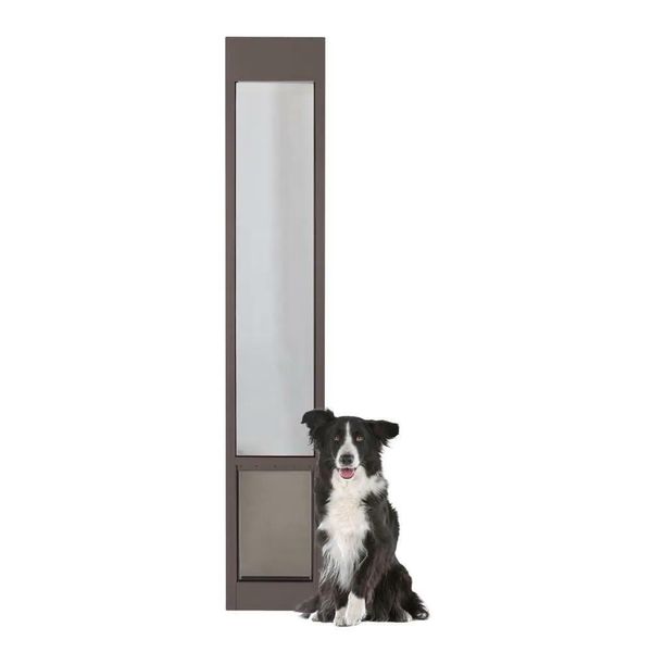 Pet Door 10-1/4 in. x 16-3/8 in. Large Bronze Patio Panel (76 in. to 81 in.)