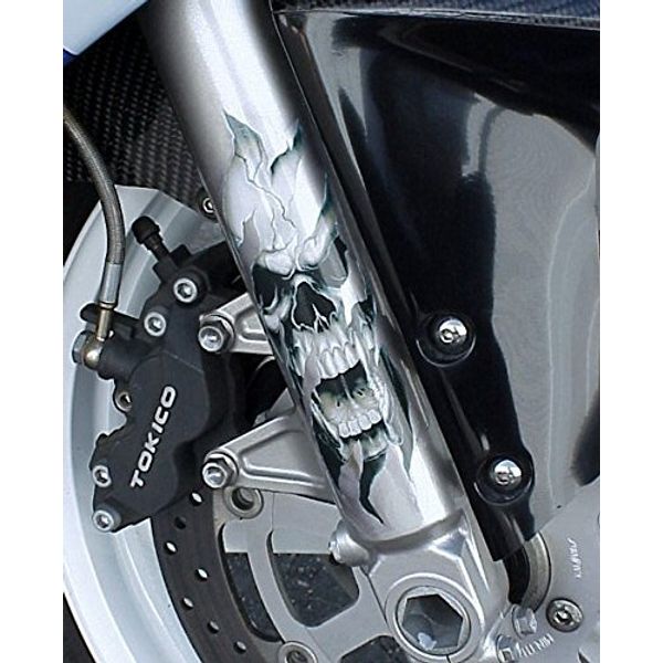 i5 Fork Skull Sticker Decals for Harley Davidson Sportster Softail Dyna Road King Electra Tour Street Hydra Super Wide Glide Fat Boy V-Rod VRSC FXD FLD FLS FXS FX FL XL 883 1200