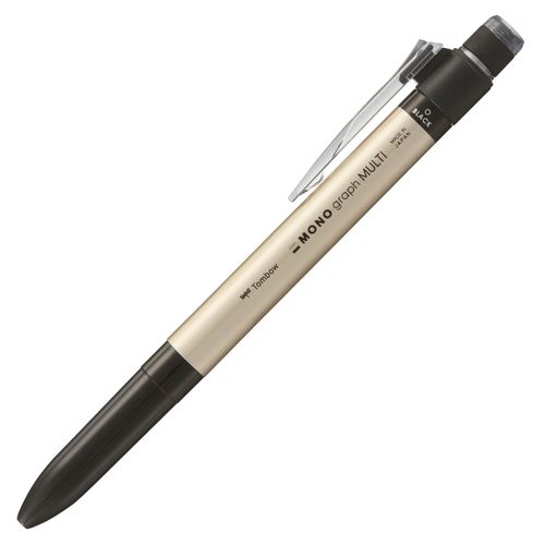 Tombow Mono Graph Multi 2 Color 0.5mm Ballpoint Pen + 0.5mm Mechanical Pencil-Gold (CPA-161B)