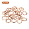 sourcing map 80 Pcs Spring Lock Washer, M6 Split Lock Washer Assortment Copper Lock Washers for Screws Bolts Nuts