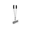 Clit Clamp - Tweezer - Chrome with Slut Charm