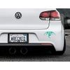 Bumper Car Stickers Tribal Dragon Decal, Aqua