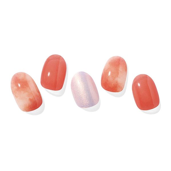 ohora Official ND-245: N Peachnia/Ohola Nail Seal, Gel Nail Seal, Hardening Type, Gel Nail, Nail Tip, Seal, Nail Tip Seal