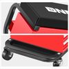 3 Drawer Padded Rolling Mechanic Tool Box Storage Stool Creeper Seat w/ Trays