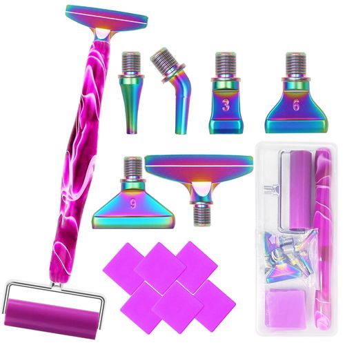 Diamond Painting Pen Accessories Tools with Screw Metal Tips Roller Ergonomic Diamond Art Pens Bead Dot Drill Pens for Diamond Art Craft Nail