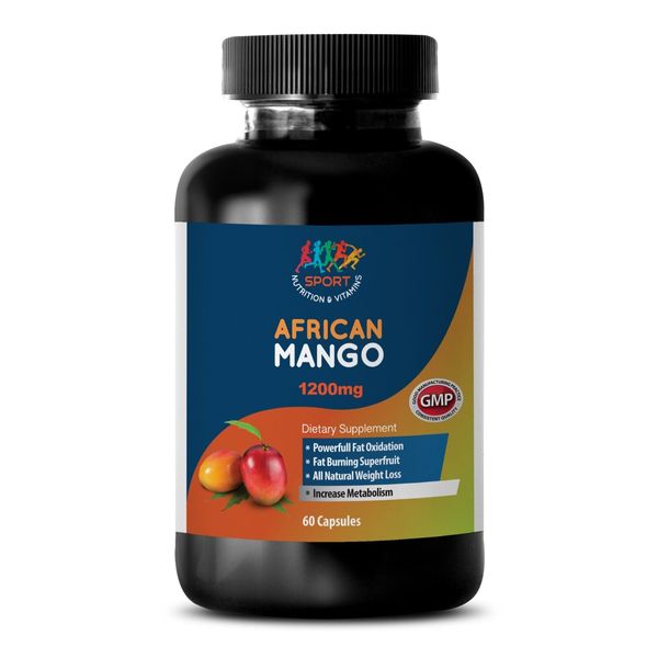 African Mango 1200 Natural Lean Mass Gain Diet Blend Pills 1 Bottle-60 Capsules