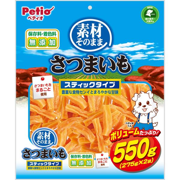 Petio Dog Treats, Sozai Sono Mama, Stick Type, Sweet Potato, 19.4 oz (550 g)