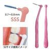 Ci PRO Right Angle Interdental Brush / SSS (Orange) / Pack of 100