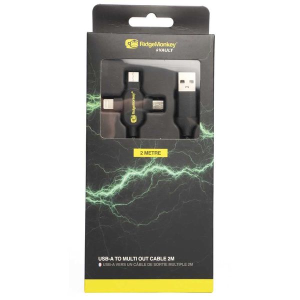 Ridgemonkey USB-A Multi Out Cable 2M