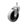 4 Inch Thermoplastic Rubber Wheel 12mm Threaded Stem Caster Service Caster