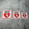 Car Stickers Emergency AED Inside Decal Automobile Window Tail Triangle Appliques 3PCS