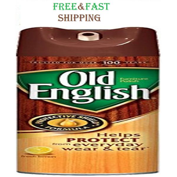 Old English Furniture Polish Spray 12.5oz (Fresh Lemon) (Packaging May vary)