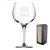 Personalised Engraved Juniper Gin Balloon 24oz Glass - Birthday Gift Present