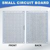 sourcing map 10Pcs Solderable Breadboard, 2.36"x1.57" Double Sided Circuit Board White Tinned PCB Board Small Prototype Board for DIY Electronics Projects Apply to Soldering Projects