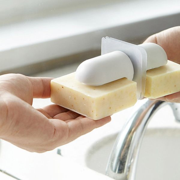 Monaco Olive Modern White Magnetic Soap Holder