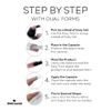 Pink Mask Professional Dual Forms - Square - 120 Units for Nail Extensions