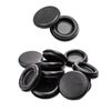 UKCable-Ties 10Pack Black PVC Rubber Closed Blind Blanking Hole Wire Cable Grommets (9mm)