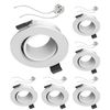 ledscom.de 6 Pieces Ceiling mounting Frame KUN, Round, swivelling (MR16/PAR16/50mm) GU5.3 Socket