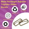 sourcing map 25Pcs Slide Buckle 1 1/2" Tri-Glide Slides Adjuster Strap Slider, Bronze