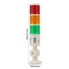 Warning Light, Busy Light Indicator LED Industrial Signal Warning Lights,Electrical Multi Testers 3 Layer LED Foldable Signal Tower Stack Lights Alarm Light 24VDC