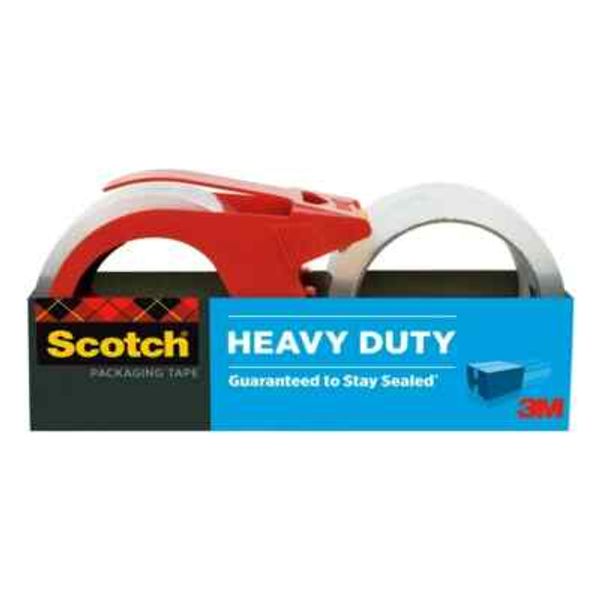 Scotch Heavy Duty Packaging Tape wit Dispenser, Clear, 1.88" x 38.2 yd., 1 Total