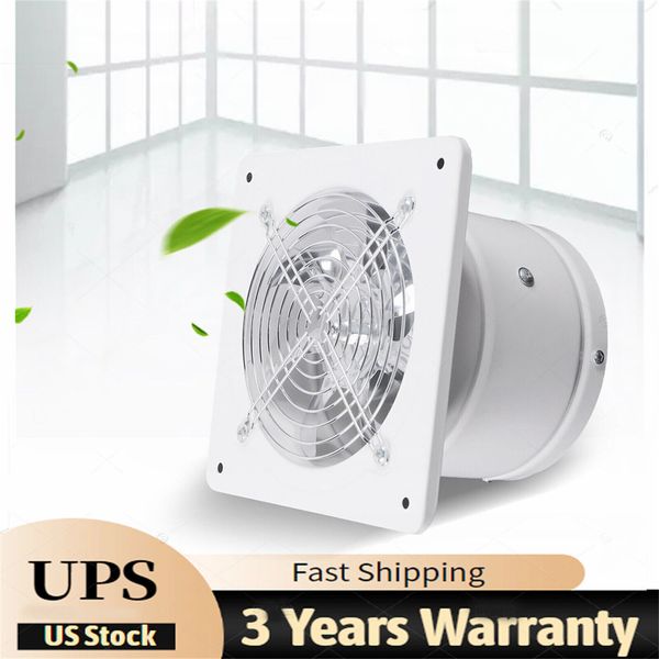 6" Ceiling Bathroom Ventilation Fan Toilet Bath Air Vent Exhaust Fan Wall Mount