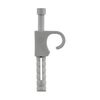 REV Cable Clips, Pack of 25 Dowel Clamps Cable Clamps 9-12 mm Grey