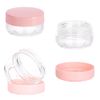 XHNFCU 16 Pcs 10Gram/10ml Empty Plastic Cosmetic Jars and 4 Mini Spatulas, Travel Mini Pots with Lids, Sample Pots For Mini Toiletries for Creams, Lotions, Samples, Cosmetics(4 Colors)