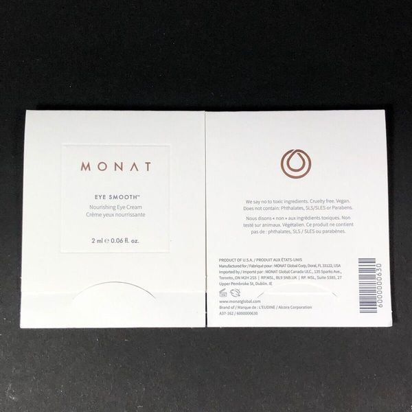 Monat Eye Smooth Nourishing Eye Cream 0.06 fl oz 5 samples