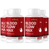 Blood Flow Max- Blood Support- 4 Bottles- 240 Capsules