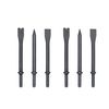 VCT 6pc 7" Inch Extra Long Air Chisel Set, Bolt Cutter, Flat, and Tapered Punch