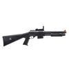 M0581 Pump Action Airsoft Shotgun with Scope, Light, and Durable ABS Construction