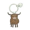Mala Leather Bella Collection Leather Keyring 5147_33 Blue
