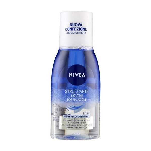 NIVEA Double Effect Eye Make Up Remover 125 ml, Pack of 4