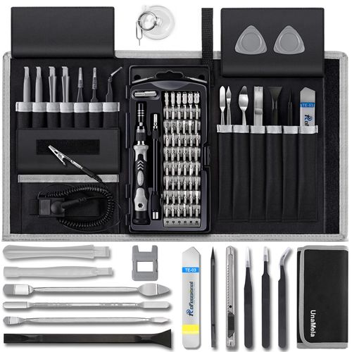 80 IN 1 Professional Computer Repair Tool Kit, Precision Screwdriver Set with 56 Bits, Magnetic Screwdriver Set for Laptop, PC, MacBook, Tablet, iPhone, PS4, Electronics, Gamer Tech Gifts for Men