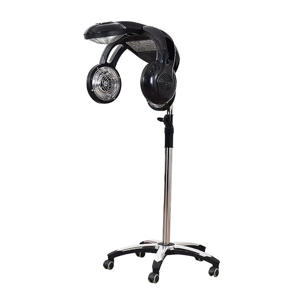 Infrared Hair Dryer, 1400W Height Adjustable Hair Color Processor Standing Hair Dryer Sit Under Hair Dryer for Home Salon