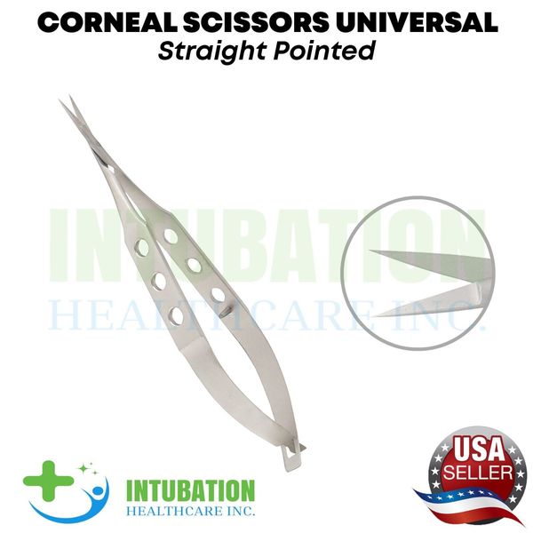 Corneal Scissors Universal Straight Pointed Surgical Eye Ophthalmic Instruments