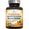 Turmeric Curcumin & Glucosamine 2000mg with Ginger, BioPerine, 240 Ct, Tumeric